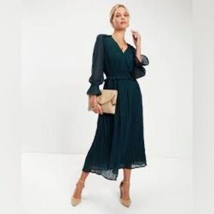 Zara Dark Green Long Sleeve Dress